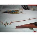 Tapestry Trading Tapestry Trading ZC09008-60102 60 x 102 in. Embroidered Christmas Ribbon Cutwork Table Cloth ZC09008/60102